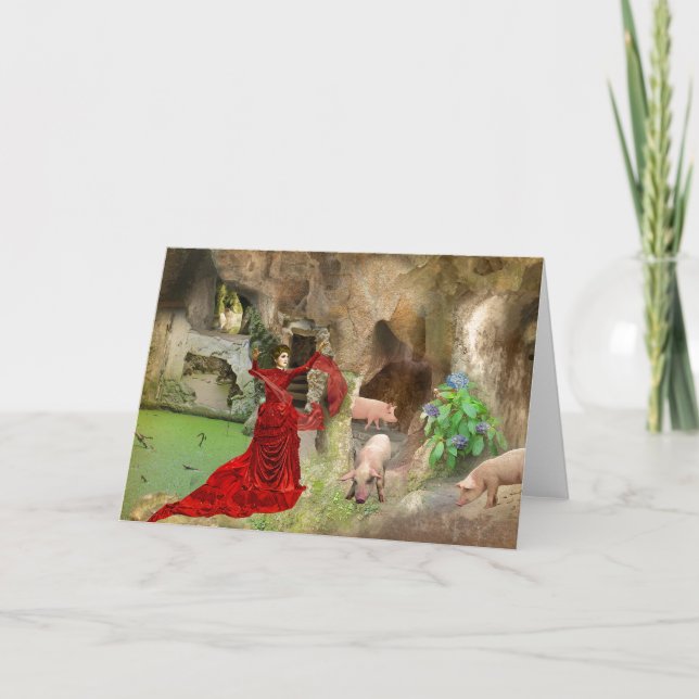 Cartão Circe na Quinta da Regaleira (Frente)