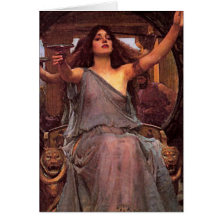 Cartão "Circe Oferecendo a Taça a Ulisses"