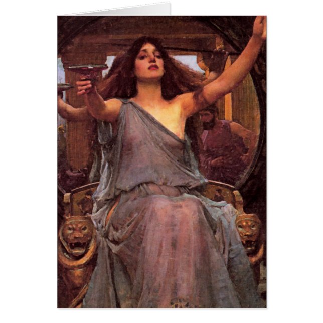 Cartão "Circe Oferecendo a Taça a Ulisses" (Frente)