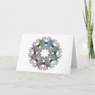 Cartão Circle of Life Pastel on White Greeting Card