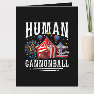 Cartão Circo de Canhão Humano Carnaval