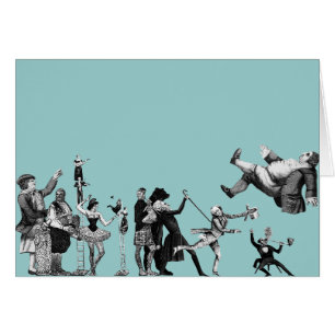 Cartão Circo de queda