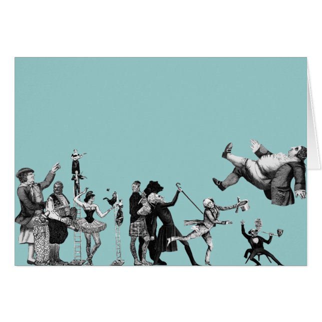 Cartão Circo de queda (Frente horizontal)