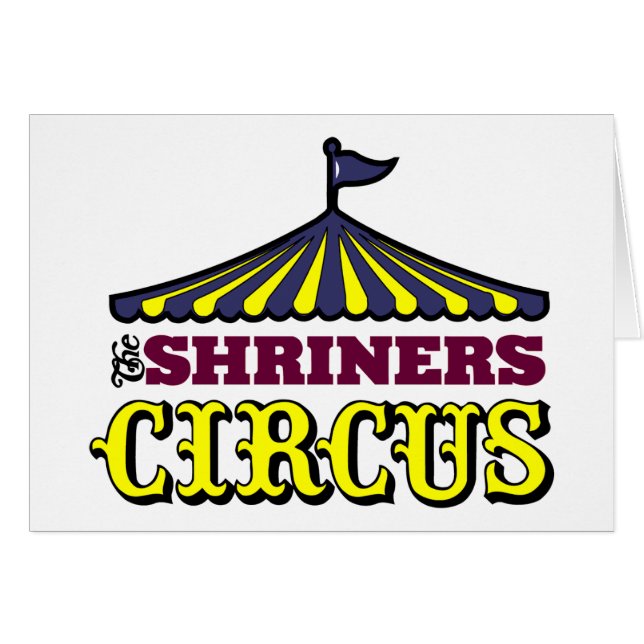 Cartão Circo de Shriners (Frente Horizontal)