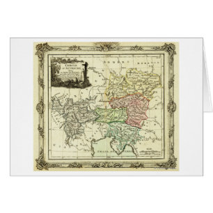Cartão Círculo austríaco do mapa santamente do império