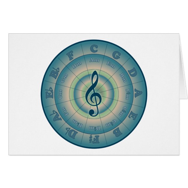 Cartão Círculo colorido dos quintos (Frente Horizontal)