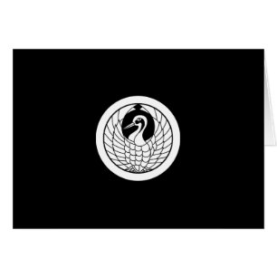 Cartão Círculo com círculo de grou