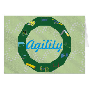 Cartão Círculo da agilidade