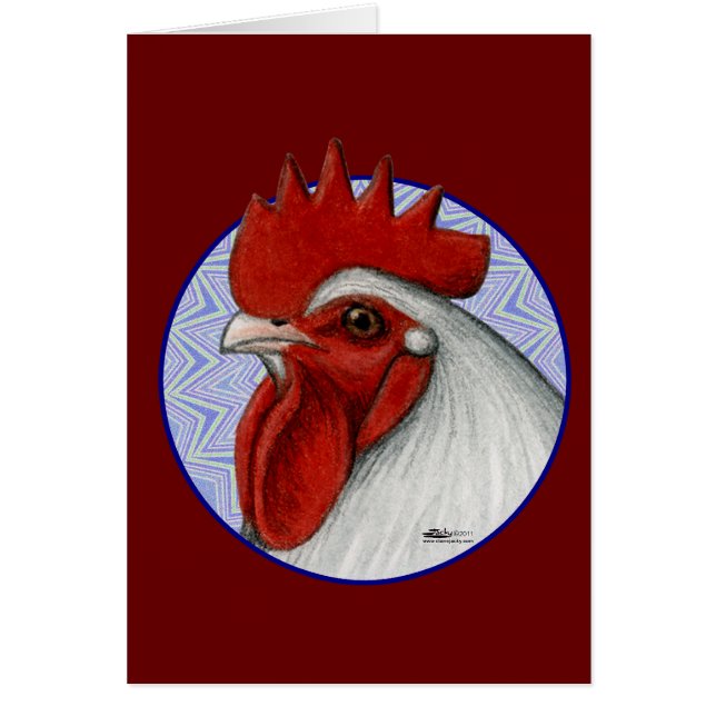 Cartão Círculo de Cabeça de Orpington (Frente)