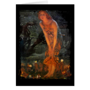 Cartão Círculo de Fada da Eve de Verão