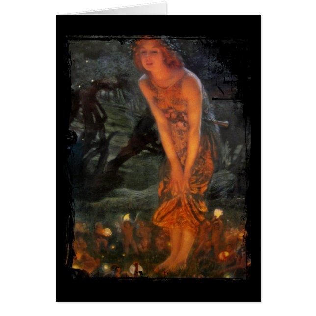 Cartão Círculo de Fada da Eve de Verão (Frente)