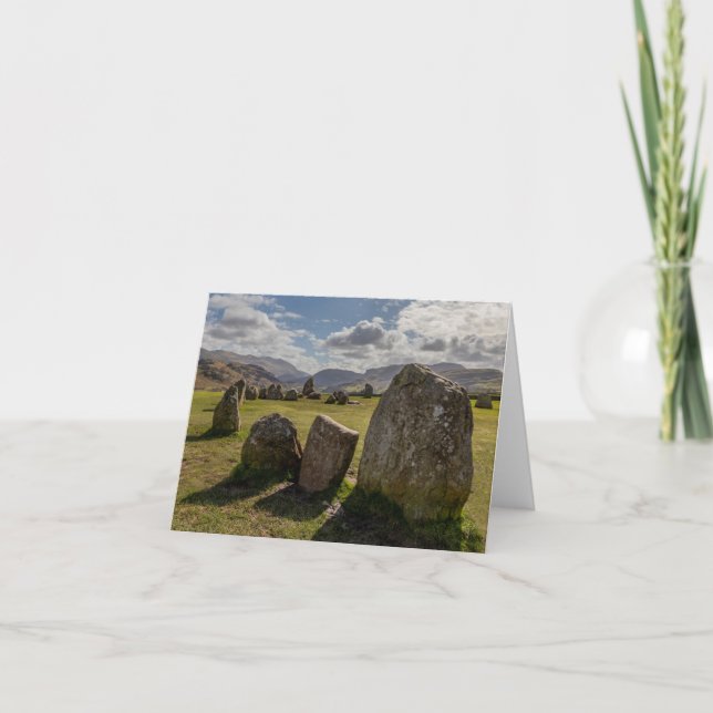 Cartão Círculo de pedra de Castlerigg (Frente)
