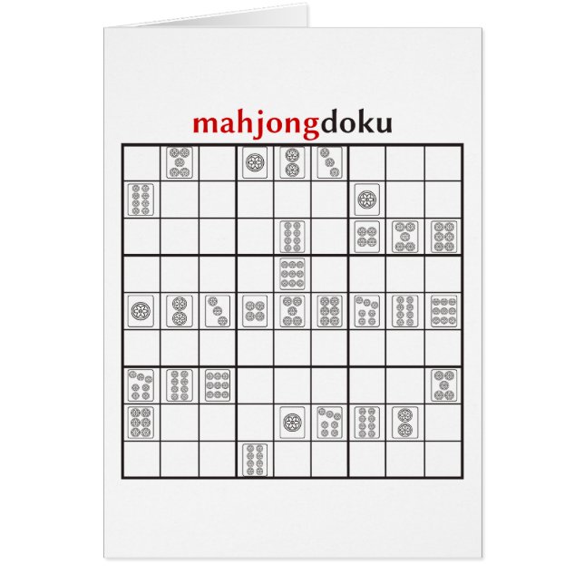 Cartão círculo do mahjongdoku (Frente)