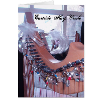 Cartão Círculo Eastside da harpa do divertimento da harpa