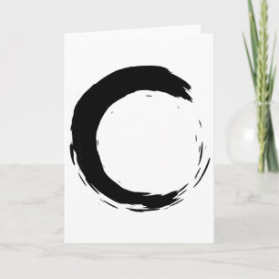 Cartão Círculo Enso Meditação Buda Budista Mindfulness
