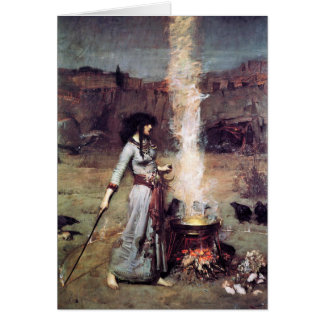 Cartão Círculo Mágico 1886 Waterhouse