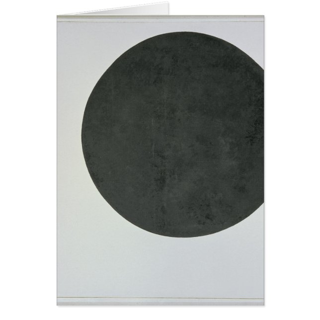 Cartão Círculo preto, c.1923 (Frente)