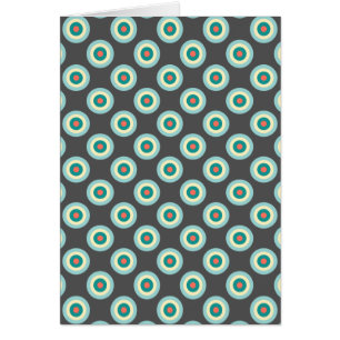 Cartão Círculos cinzentos da combinação por Shirley