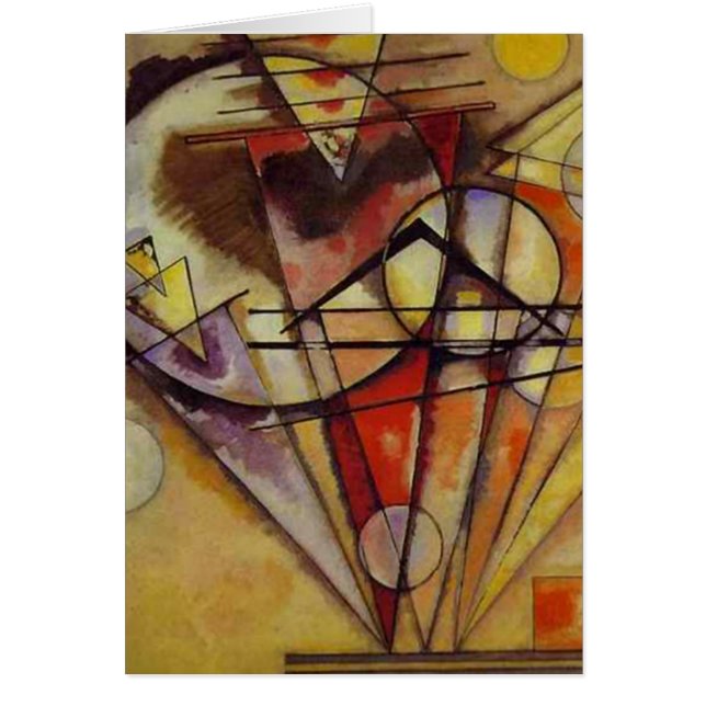 Cartão Círculos de Abstrato Kandinsky (Frente)