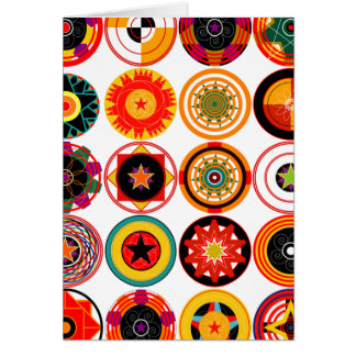 Cartão Círculos e espirais