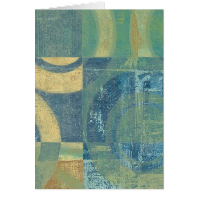 Cartão Círculos e painéis multicoloridos (Frente)