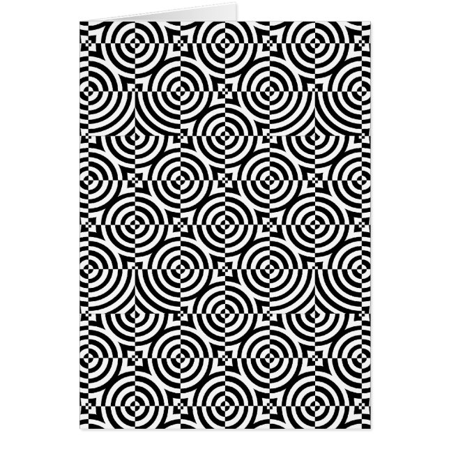 Cartão Círculos e quadrados (Frente)