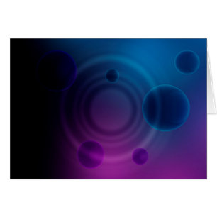 Cartão Círculos escuros (paisagem)