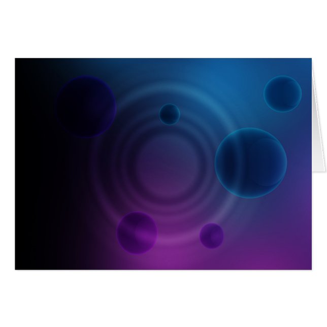 Cartão Círculos escuros (paisagem) (Frente Horizontal)