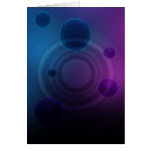 Cartão Círculos escuros (retrato) (Frente)