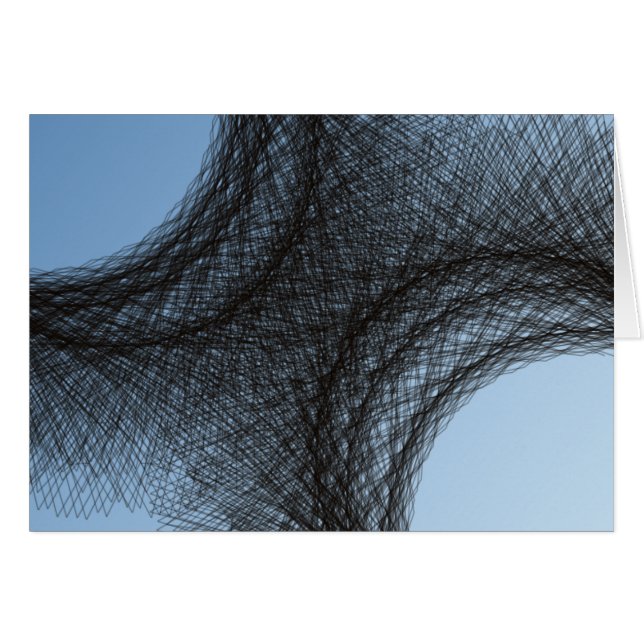 Cartão círculos escuros sobrepostos (Frente Horizontal)