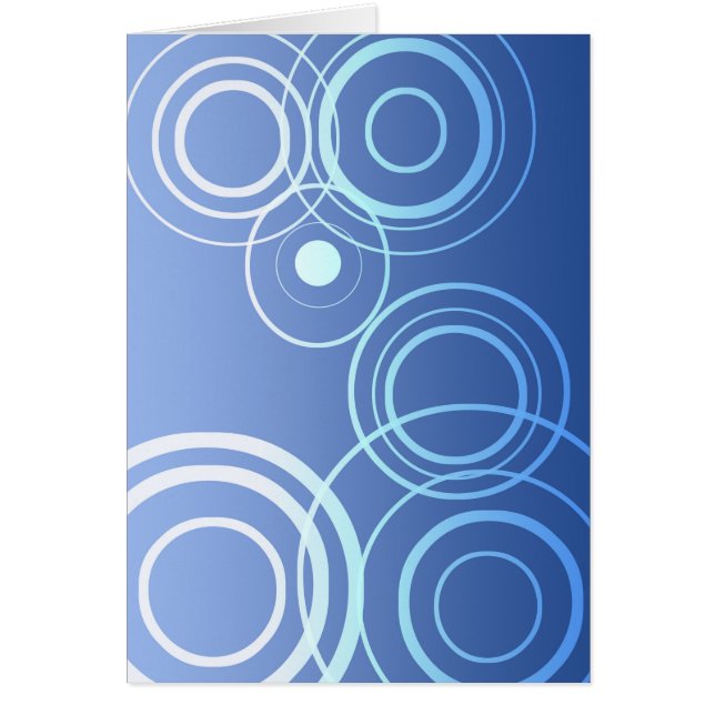 Cartão Círculos (retrato) (Frente)