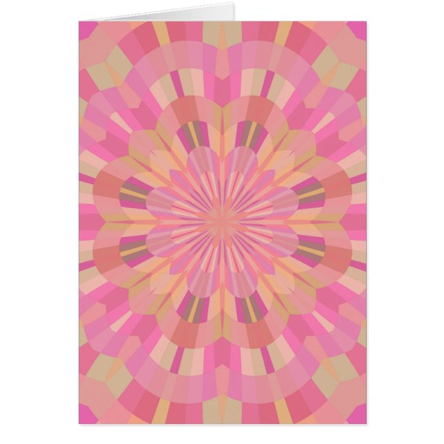 Cartão Círculos Rosa (Frente)