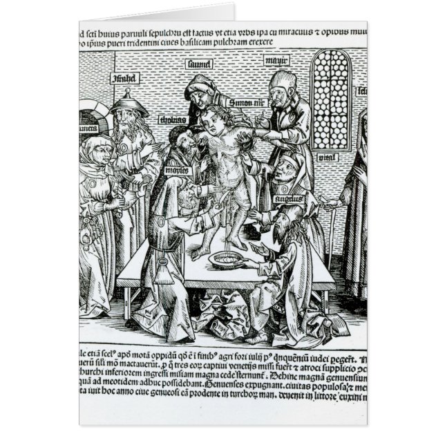 Cartão Circuncisão, 'de Liber Chronicarum (Frente)