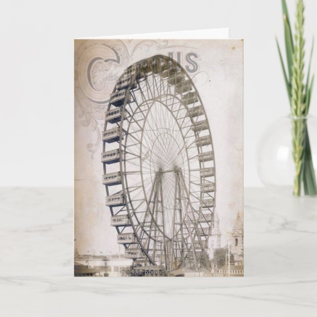 Cartão Circus Ferris Wheel (Frente)