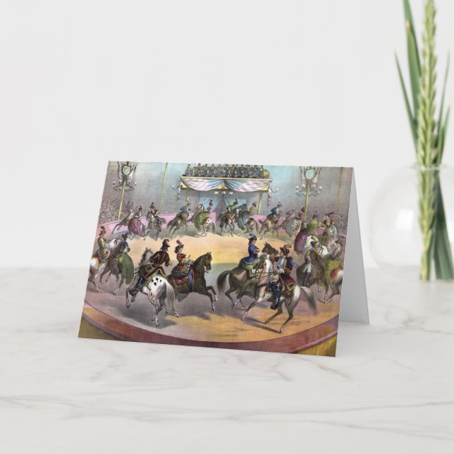 Cartão Circus Grand Finale, 1872. (Frente)