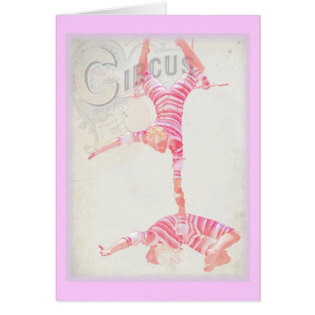 Cartão Circus Trapeze (Frente)