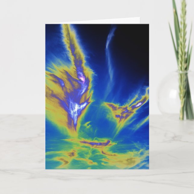 Cartão Cirrus Clod Formby Beach (Frente)