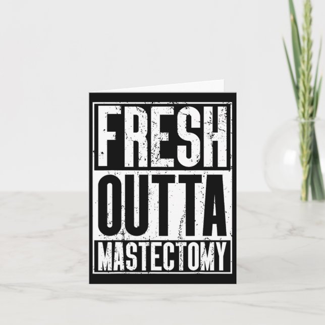 Cartão Cirurgia à saída - Mastectomia de sensibilização d (Frente)