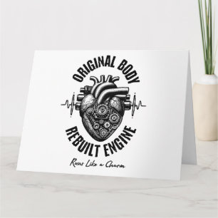 Cartão Cirurgia Cardíaca Corpo Original O Motor Reconstru