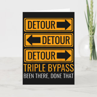 Cartão Cirurgia de Derivação Tripla Sobrevivente de Doenç