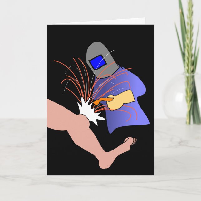 Cartão Cirurgia Do Joelho Consegue Um Cartoon De Soldadur (Frente)