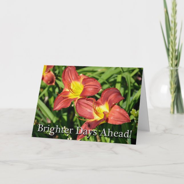 Cartão Cirurgia do joelho Floral, fique bem logo (Frente)