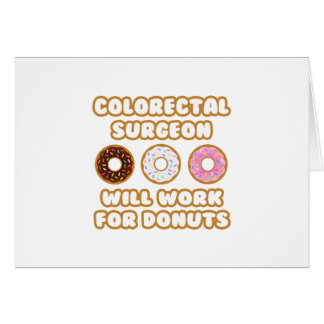 Cartão Cirurgião Colorectal.. Trabalhará Para Rosquinha