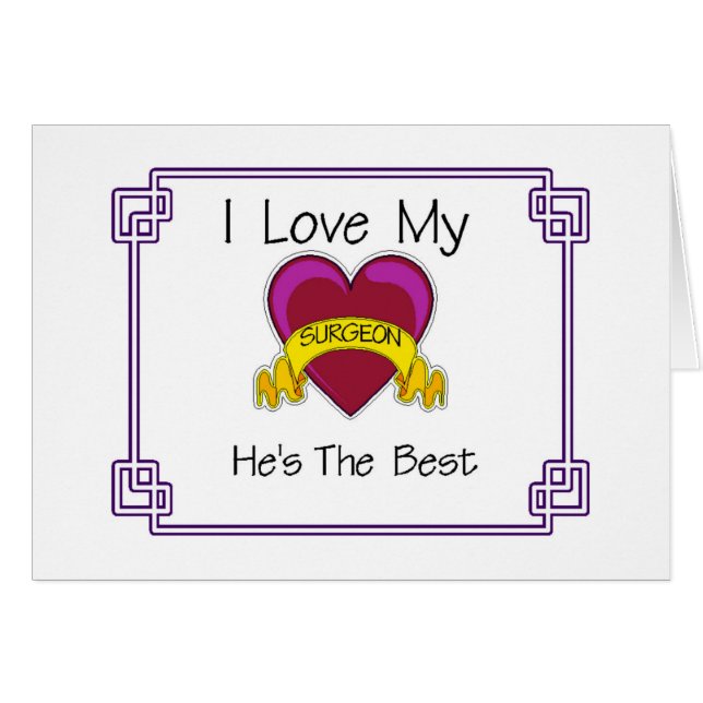 Cartão Cirurgião - Ele é o melhor (Frente Horizontal)