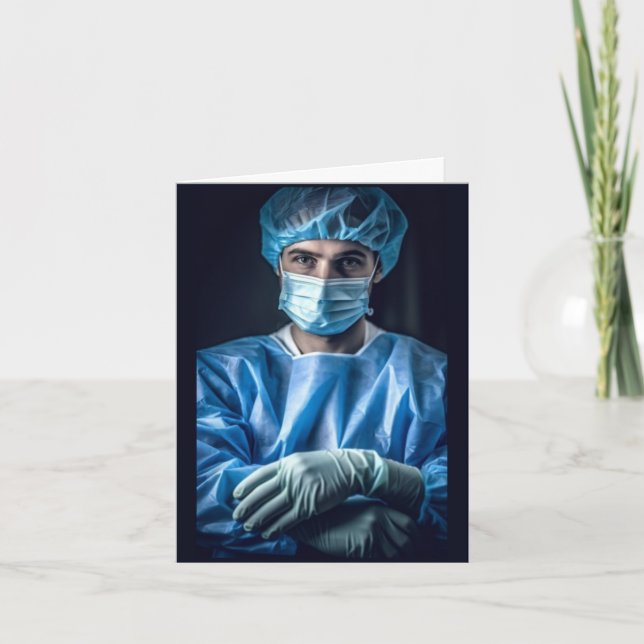 Cartão Cirurgião Engraçado Doutor (Frente)