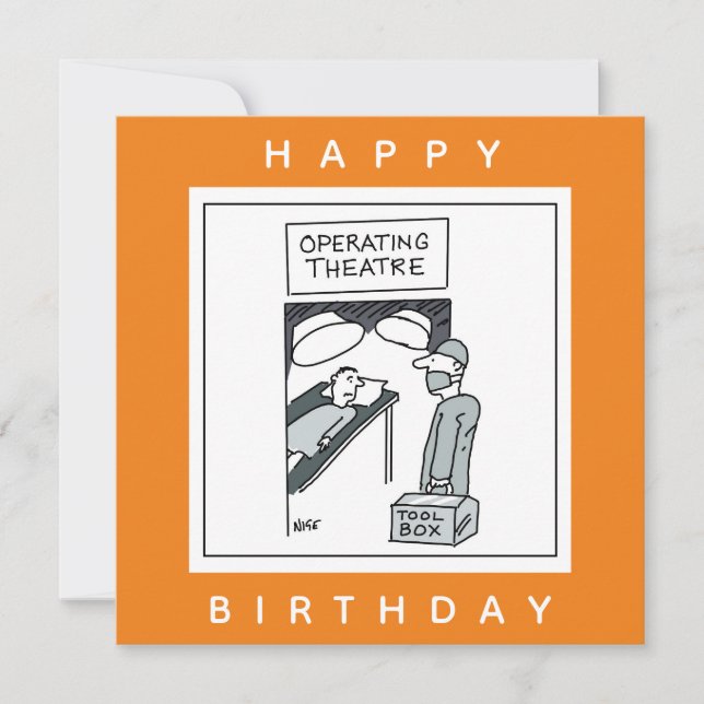 Cartão Cirurgião entrando no Cartoon do Teatro Operaciona (Frente)