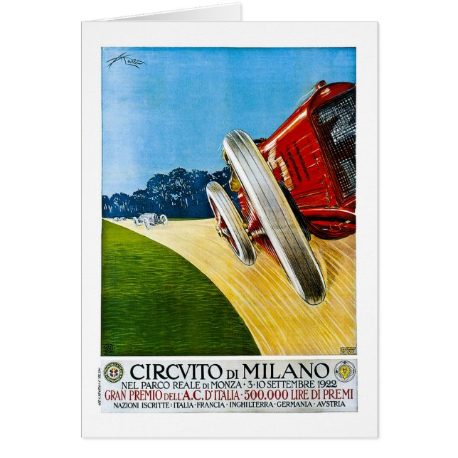 Cartão Cirvito De Milão 1922 (Frente)