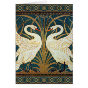 Cartão Cisne do guindaste de Walter, precipitação e art