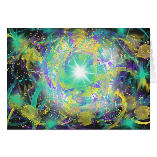 Cartão Citação da Bíblia de Arte Cristã de Natal Maravilh (Frente Horizontal)