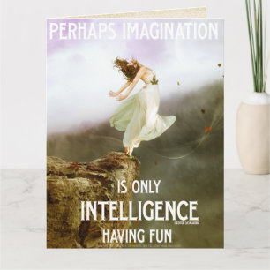 Cartão Citação da Imaginação de Risco